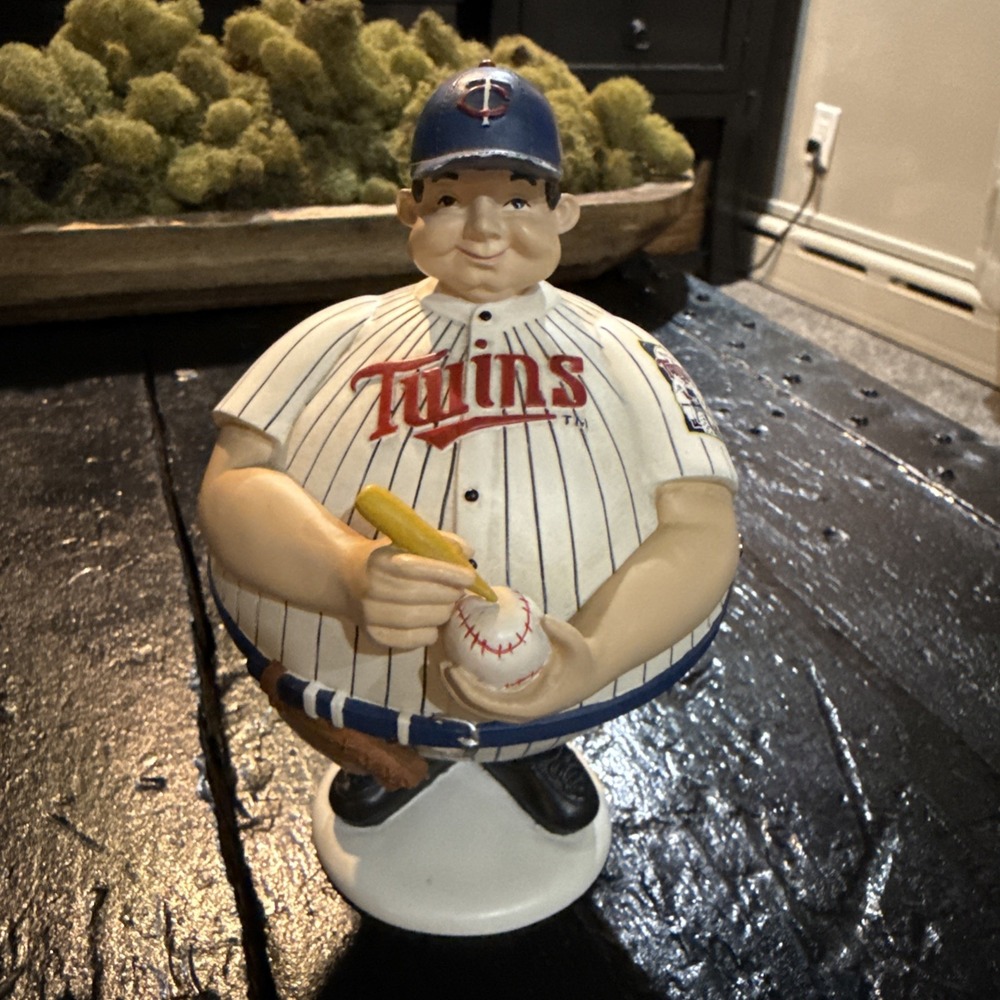 2003 Minnesota Twins Baseball Dept 56 RETIRED FLIP-TOP CANDY DISH MLB FIGURE